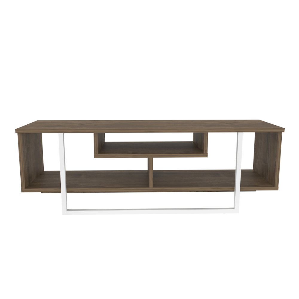 Asal 47" Tv  Stand - Walnut White. Picture 2