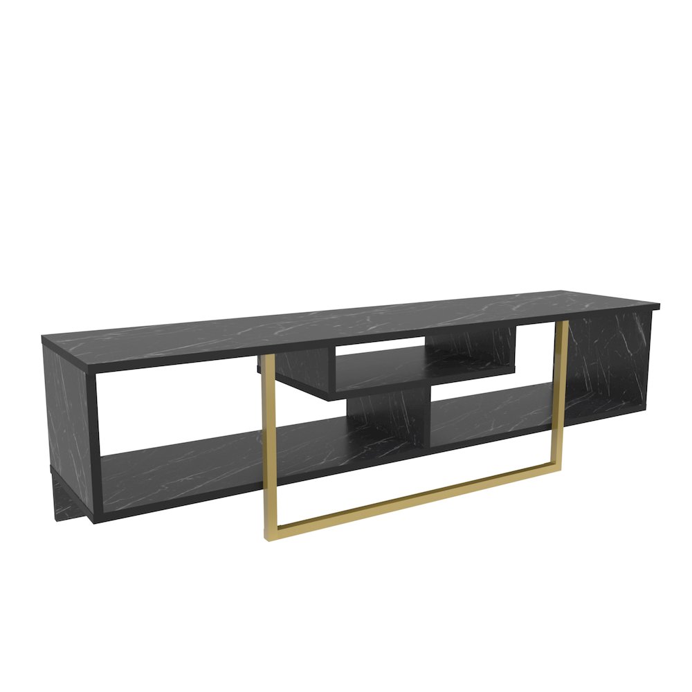 Asal 59" Tv Stand - Bendire Gold. Picture 1