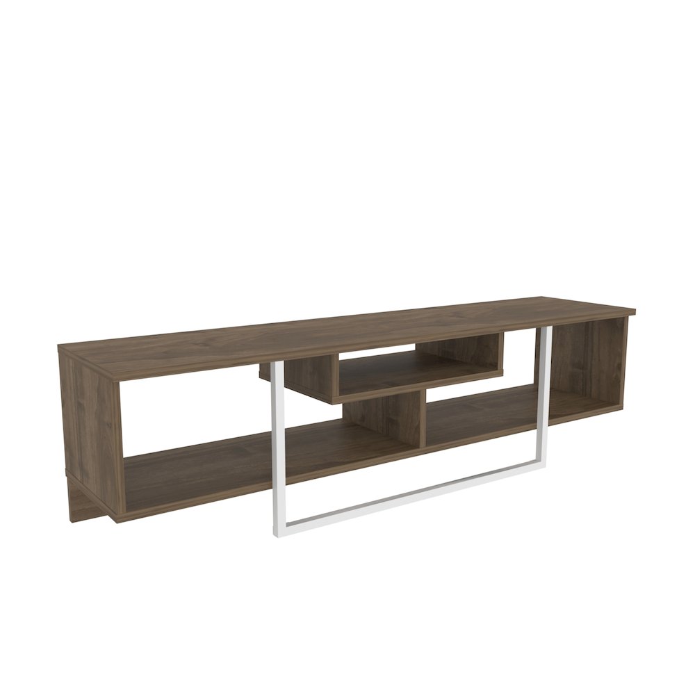 Asal 59" Tv Stand - Walnut White. Picture 1