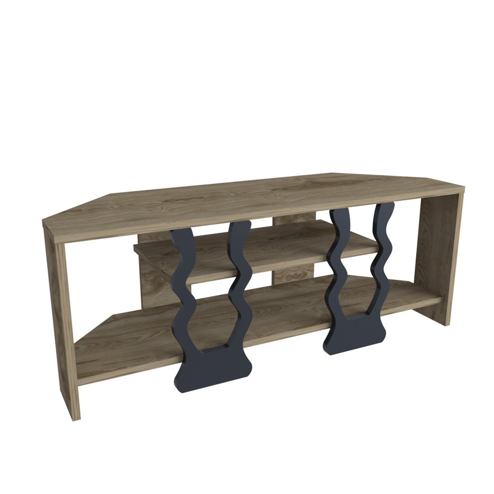 Firal Tv Stand - Oud Oak Black. Picture 2