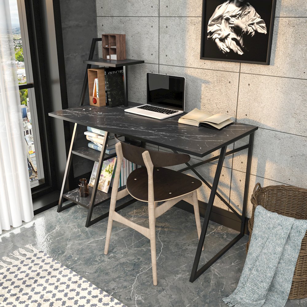 Admira Computer Desk - Bendire Black. Picture 3