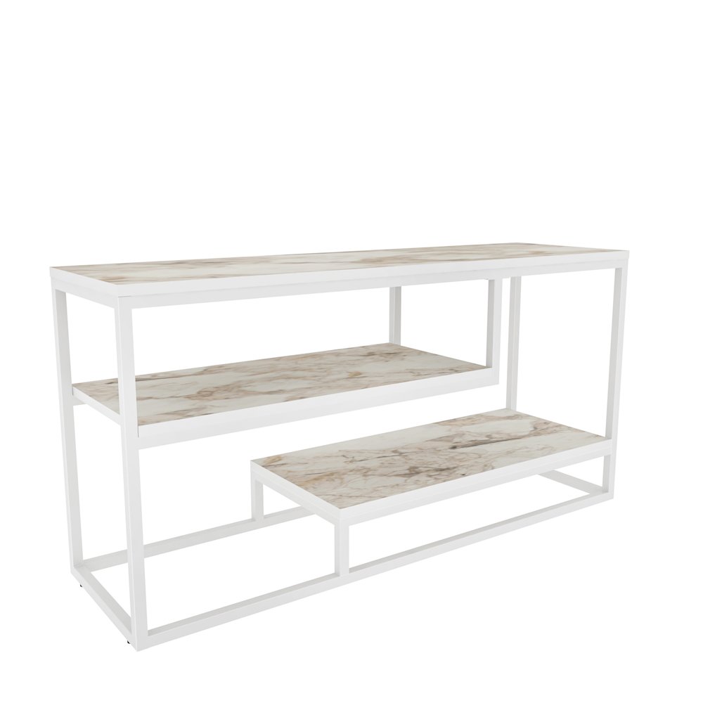 Lorin Tv Stand - Ephesus White. Picture 1