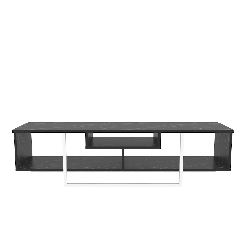 Asal 59" Tv Stand - Bendire White. Picture 2
