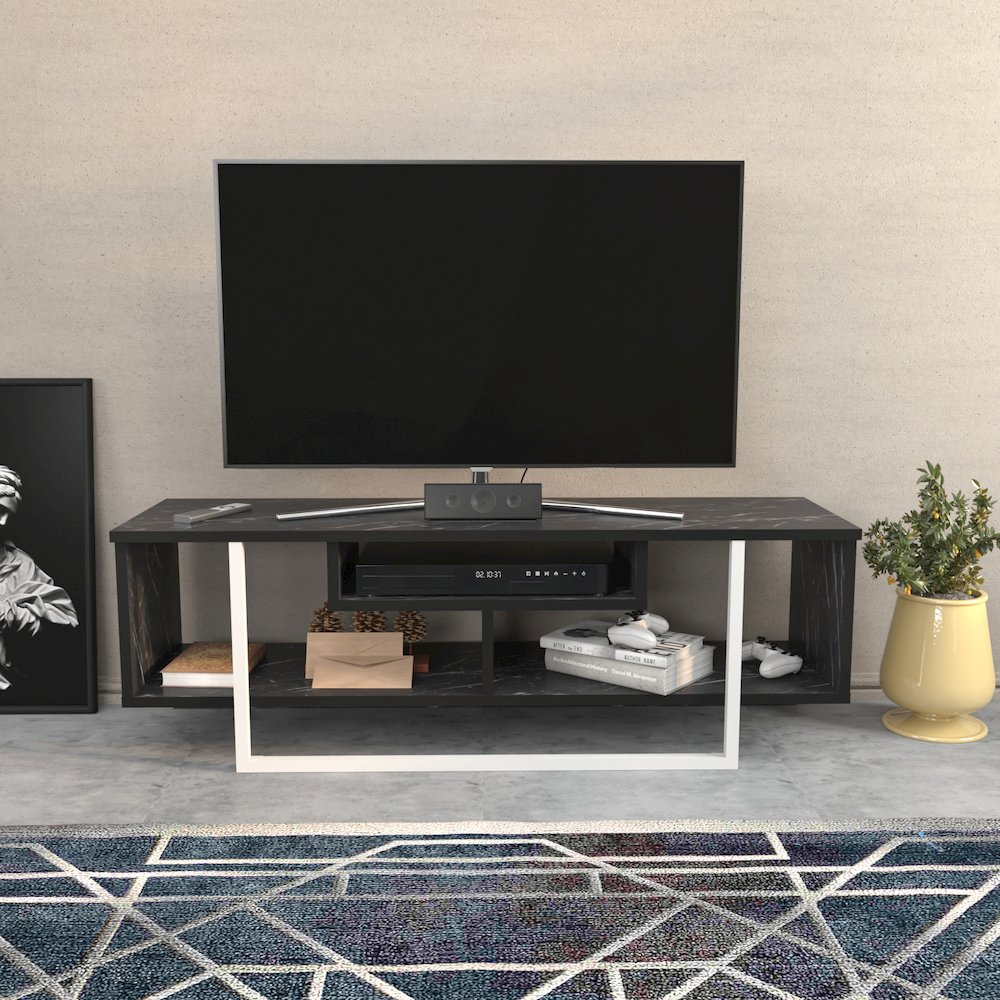 Asal 47" Tv Stand - Bendire White. Picture 3