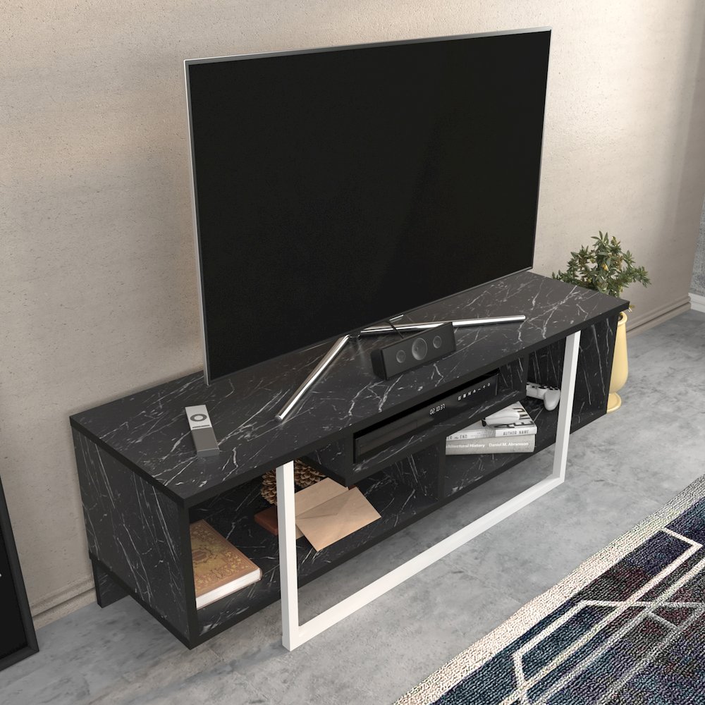Asal 47" Tv Stand - Bendire White. Picture 5