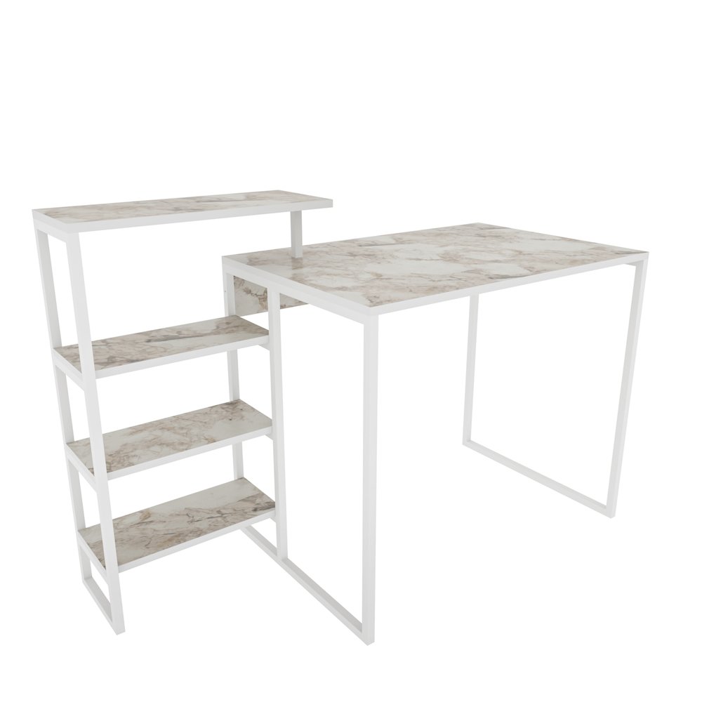 Rino Computer Desk - Ephesus White. Picture 1