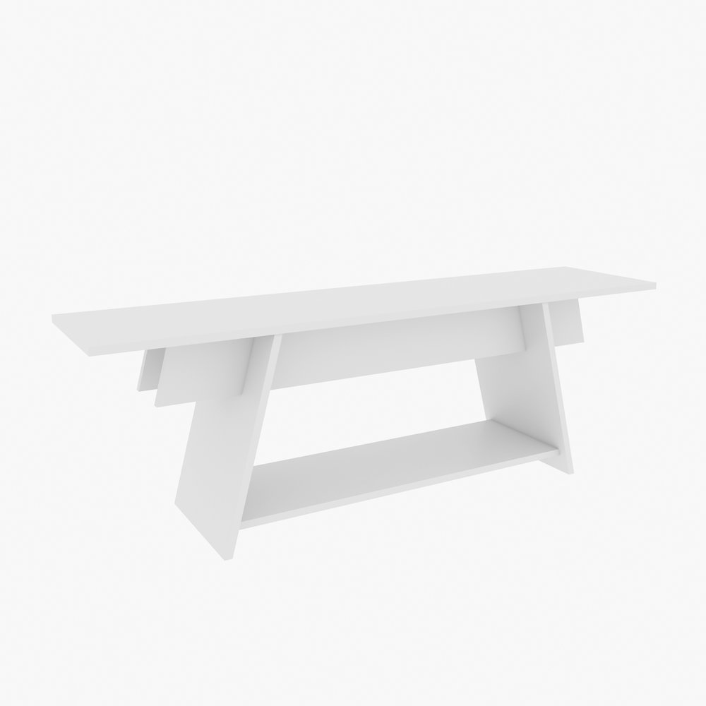 Lanca 59" Tv Stand White. Picture 1