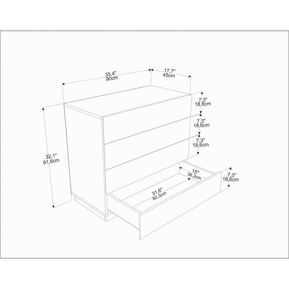 Lines Dresser White. Picture 6