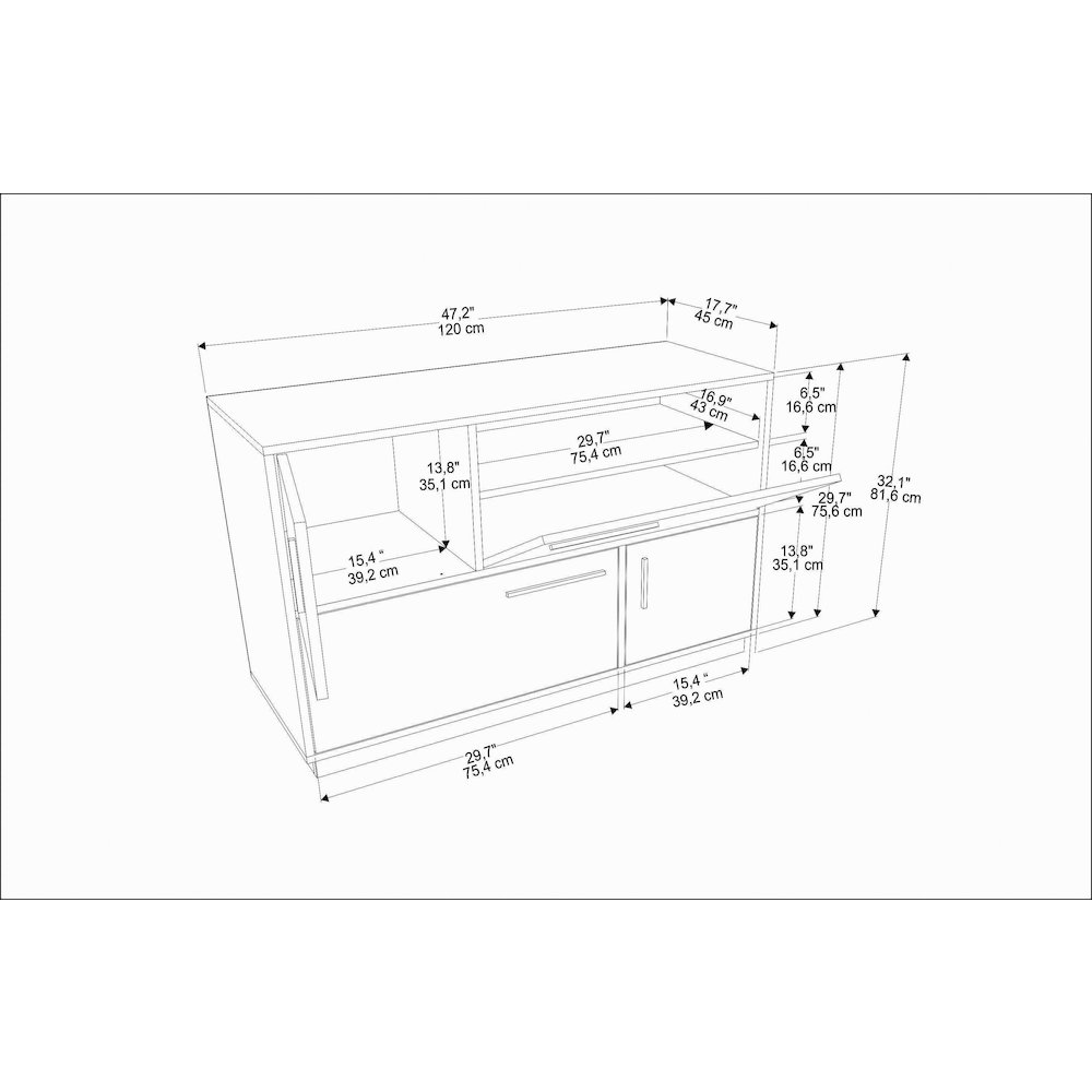 Mares Sideboard White Galaxy. Picture 6