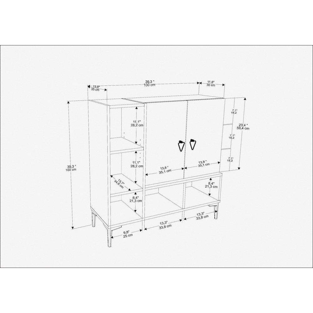 Platin Cupboard White Cordoba. Picture 7