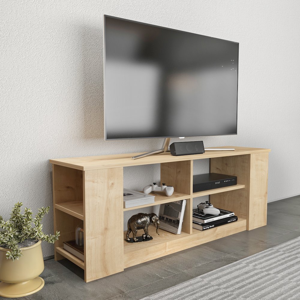 Space Tv Stand Sapphire Oak. Picture 4