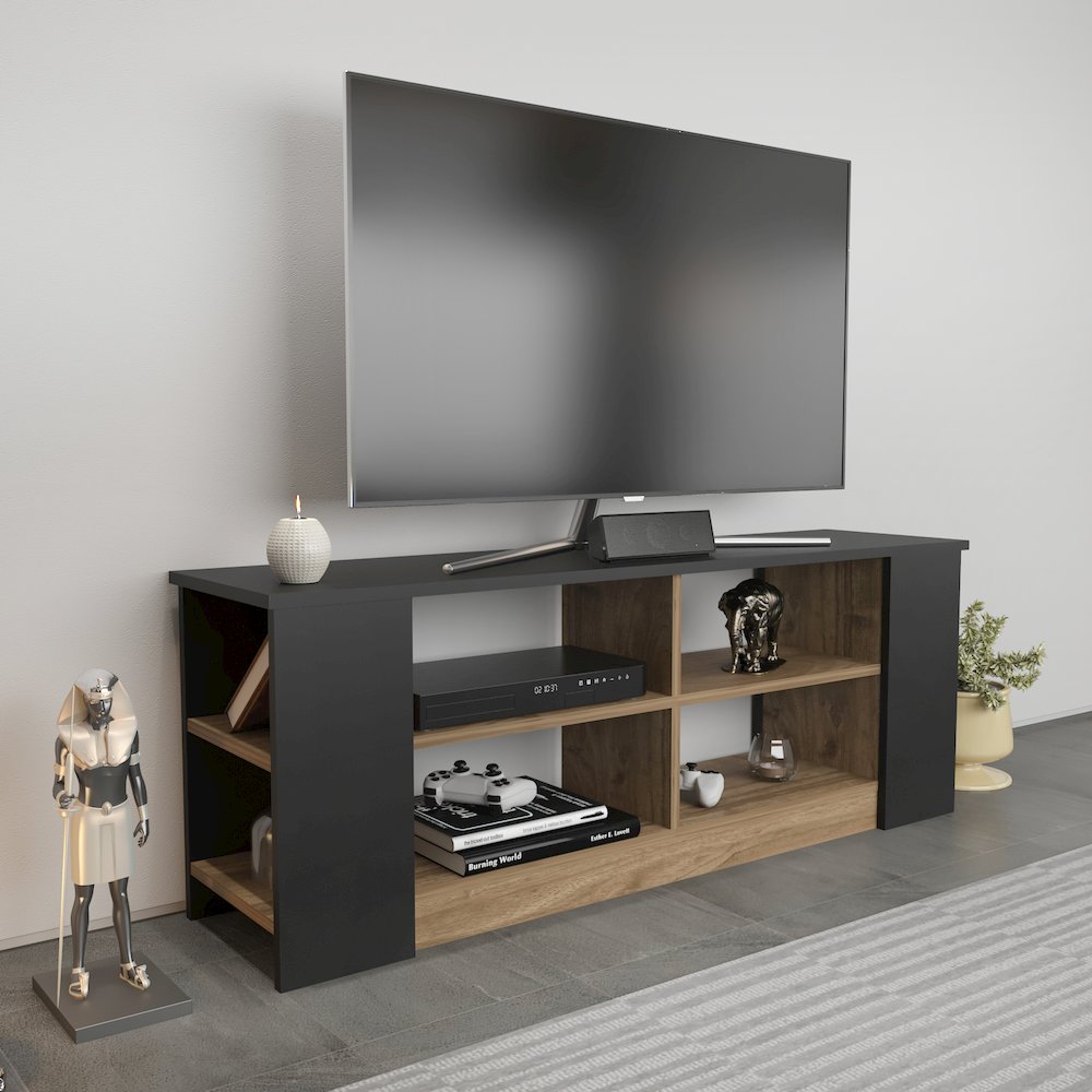 Space Tv Stand Black Walnut. Picture 3