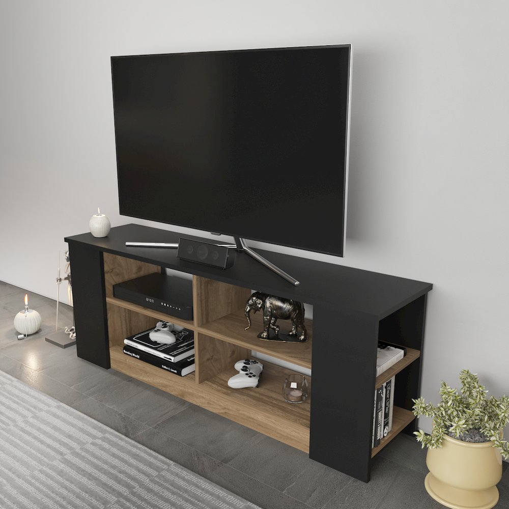 Space Tv Stand Black Walnut. Picture 5