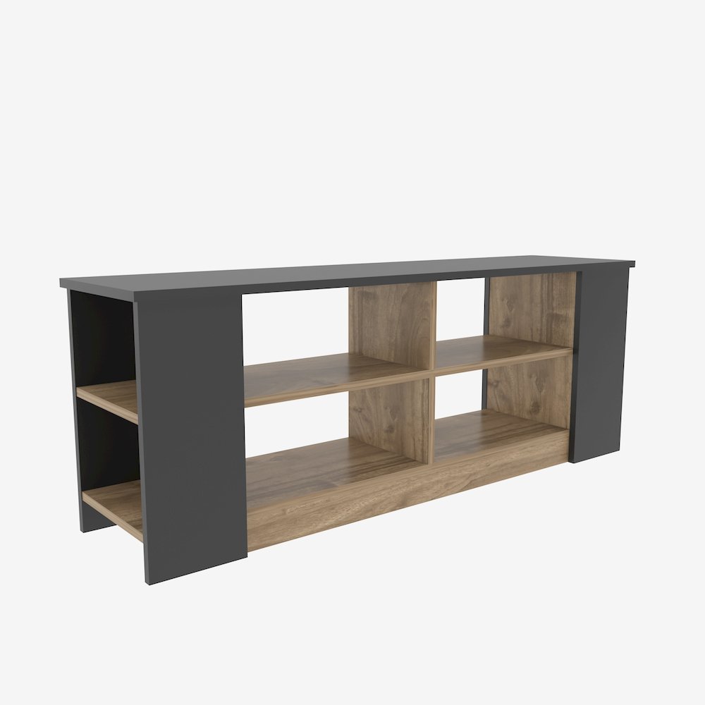 Space Tv Stand Black Walnut. Picture 1