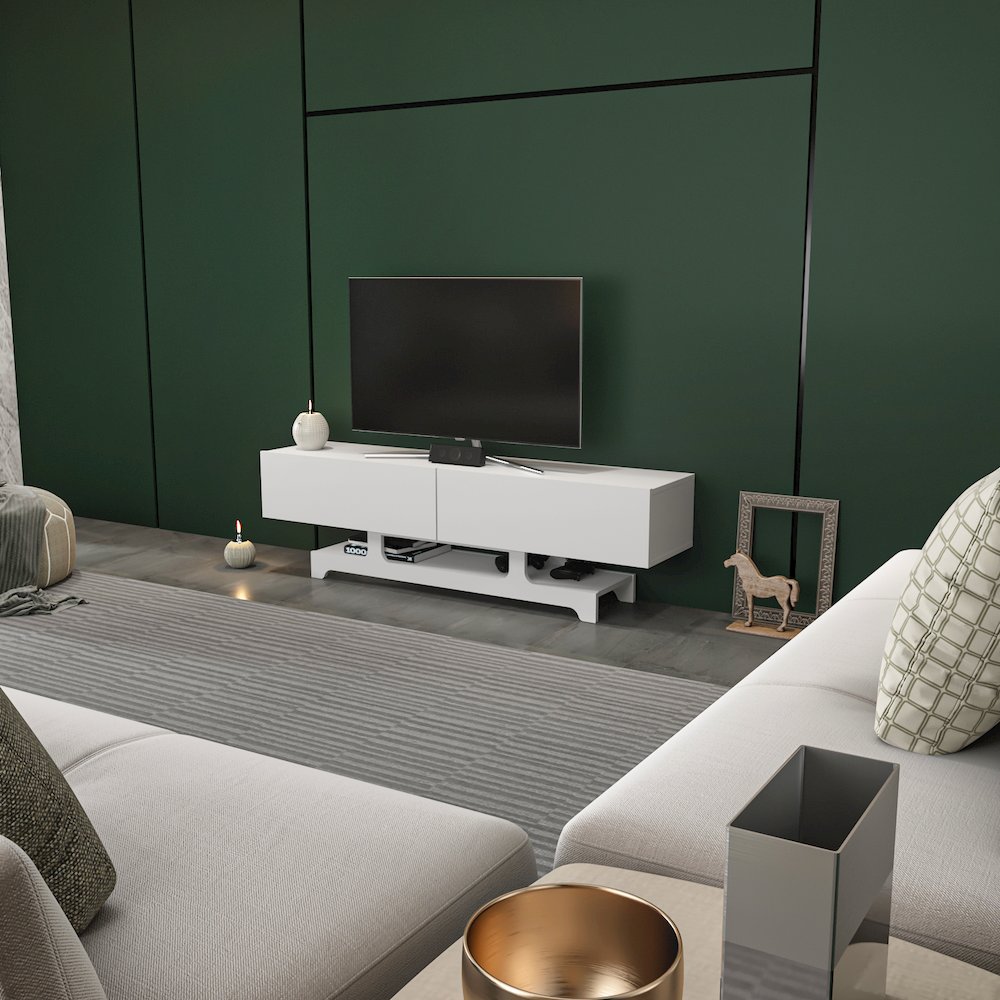 Tera Tv Stand White. Picture 3