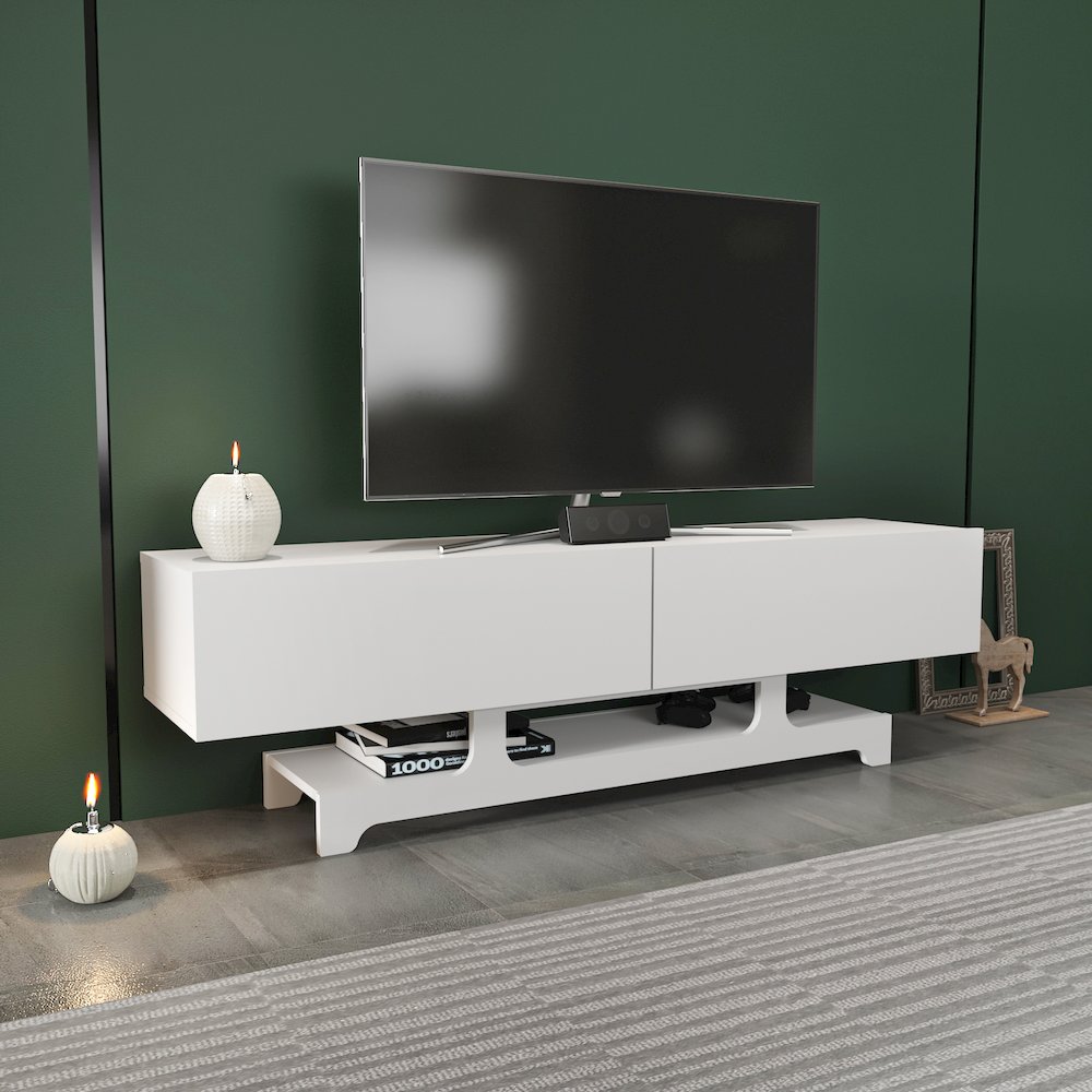 Tera Tv Stand White. Picture 5