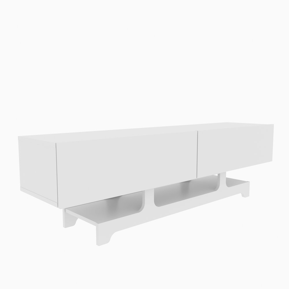 Tera Tv Stand White. Picture 1