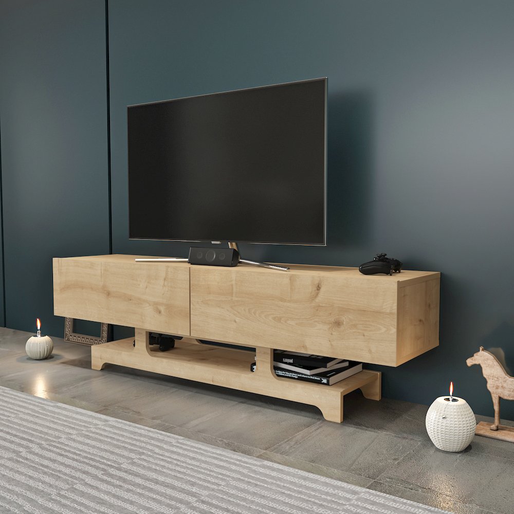 Tera Tv  Stand Sapphire Oak. Picture 4