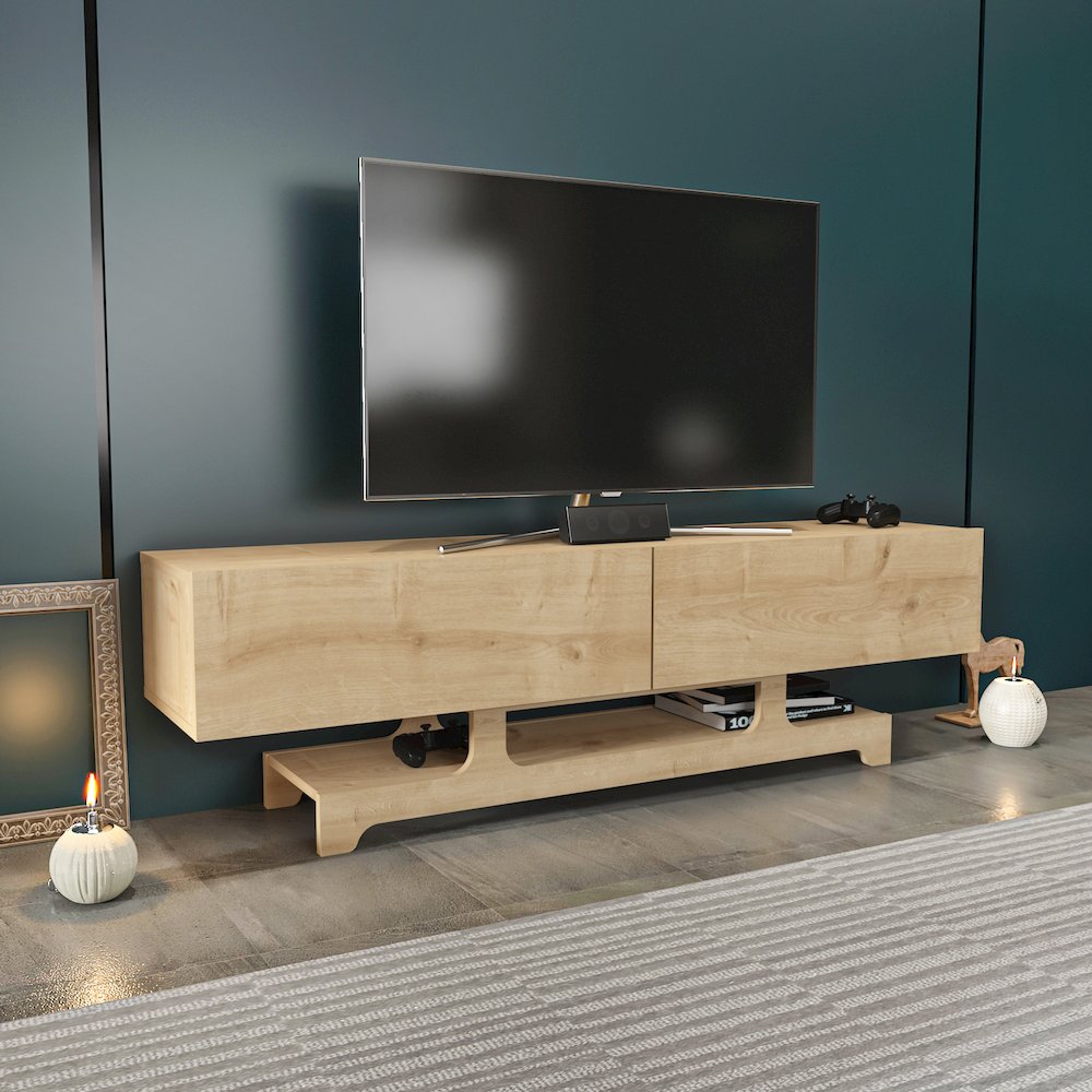 Tera Tv  Stand Sapphire Oak. Picture 5