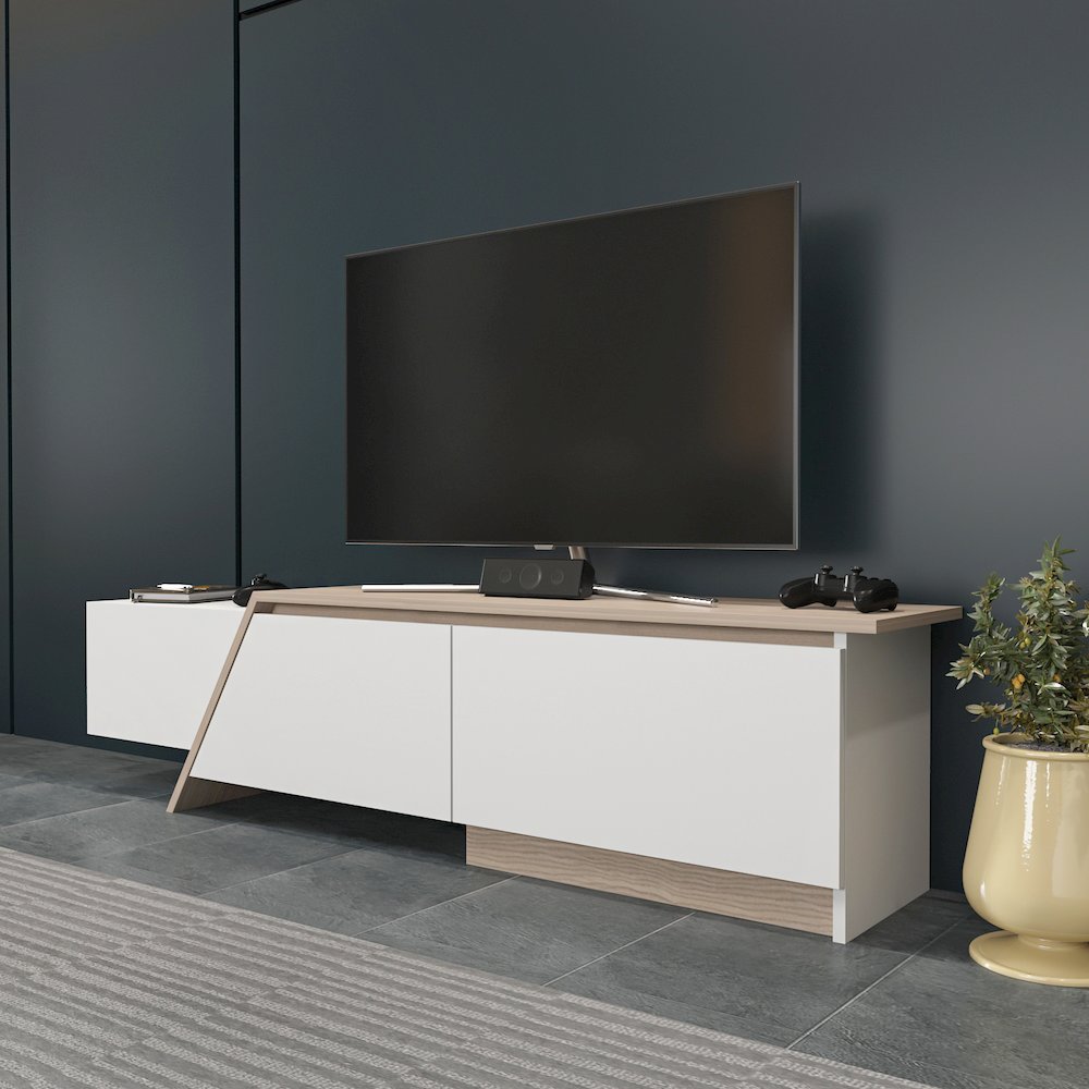 Zonas Tv Stand White Cordoba. Picture 3