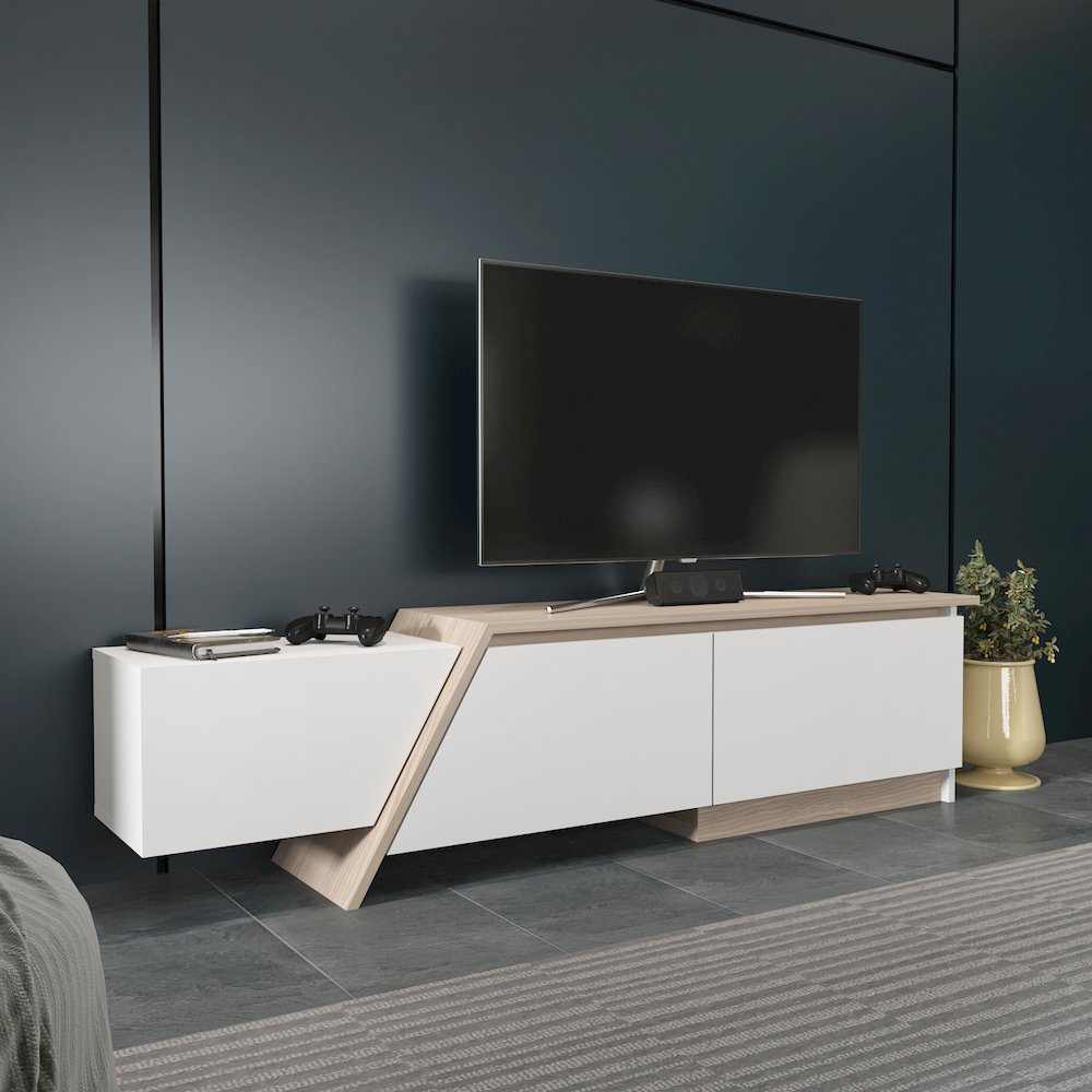 Zonas Tv Stand White Cordoba. Picture 5
