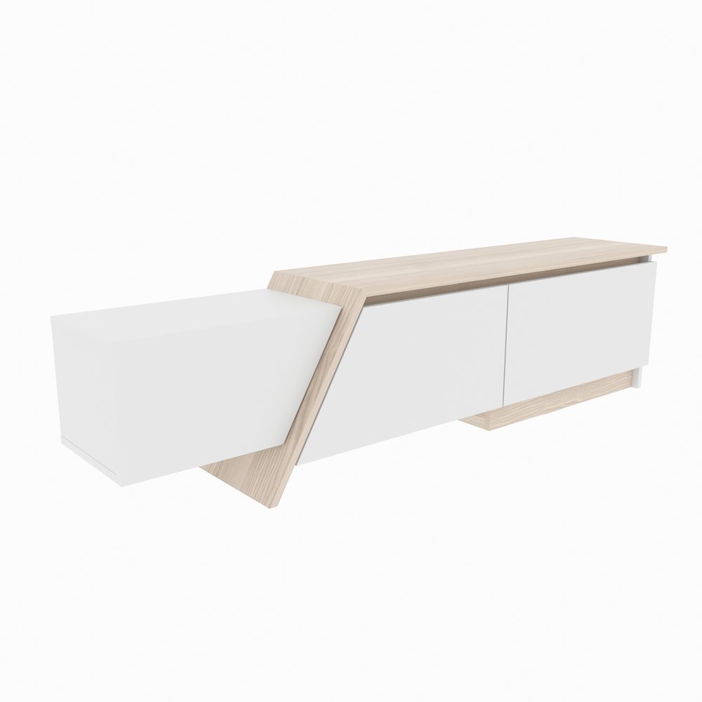 Zonas Tv Stand White Cordoba. Picture 1
