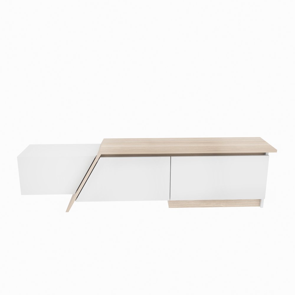 Zonas Tv Stand White Cordoba. Picture 2