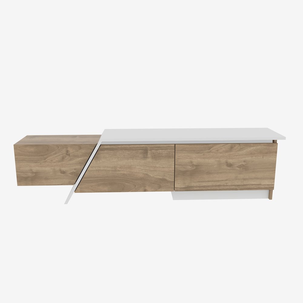 Zonas Tv Stand Walnut White. Picture 2