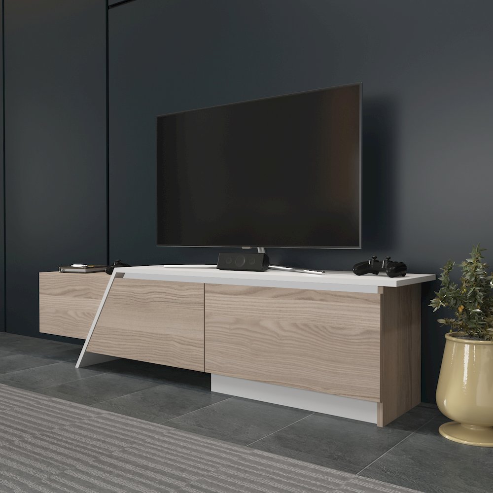 Zonas Tv Stand Cordoba White. Picture 4