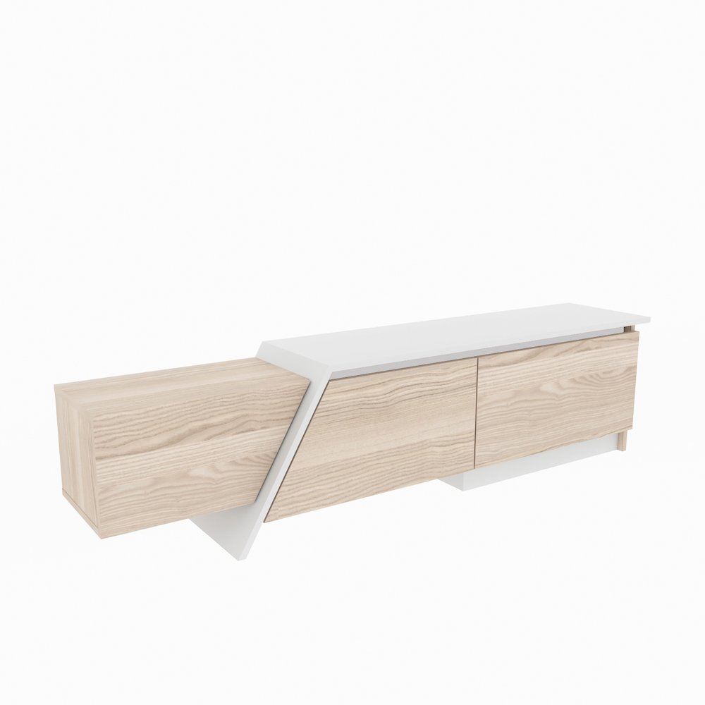 Zonas Tv Stand Cordoba White. Picture 1