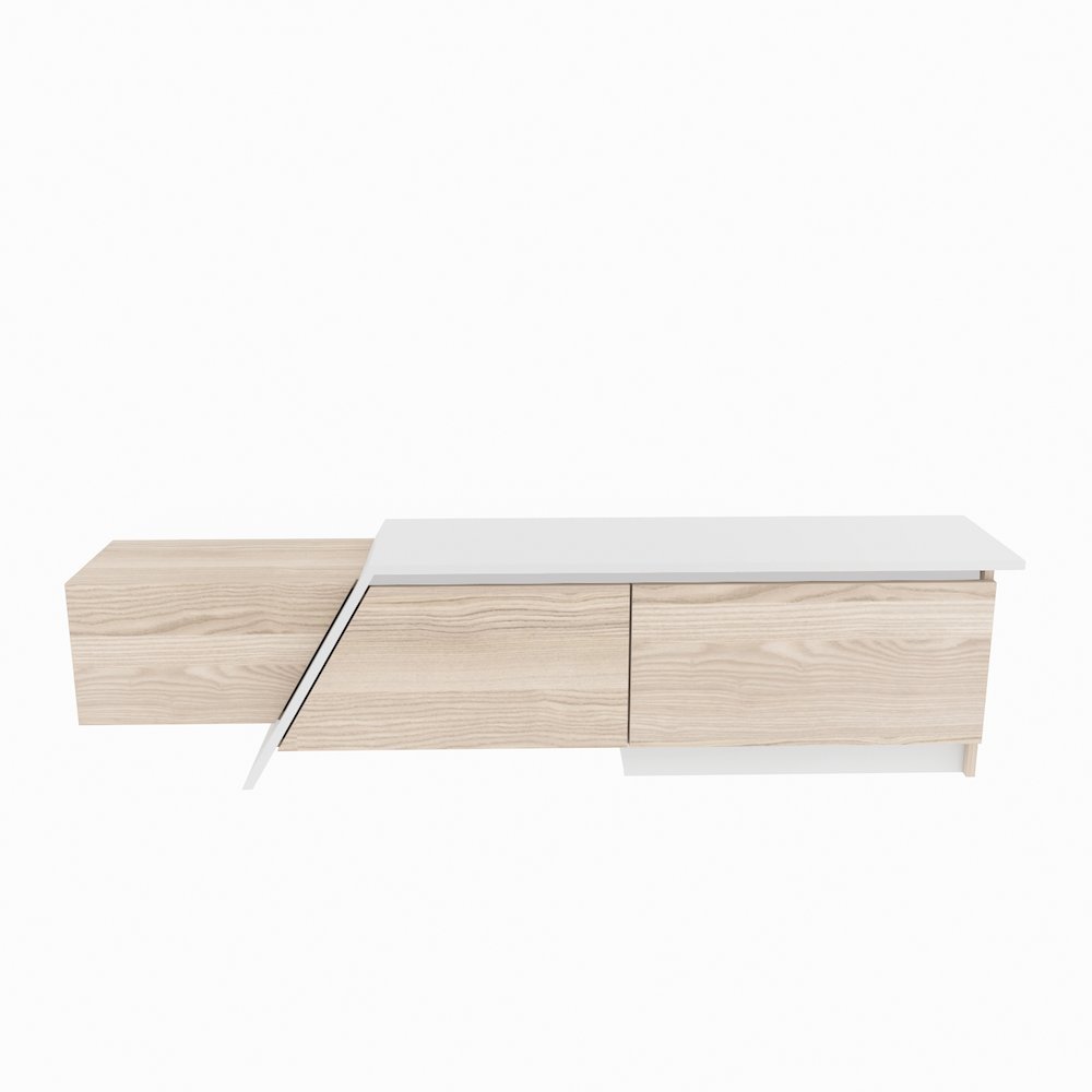 Zonas Tv Stand Cordoba White. Picture 2