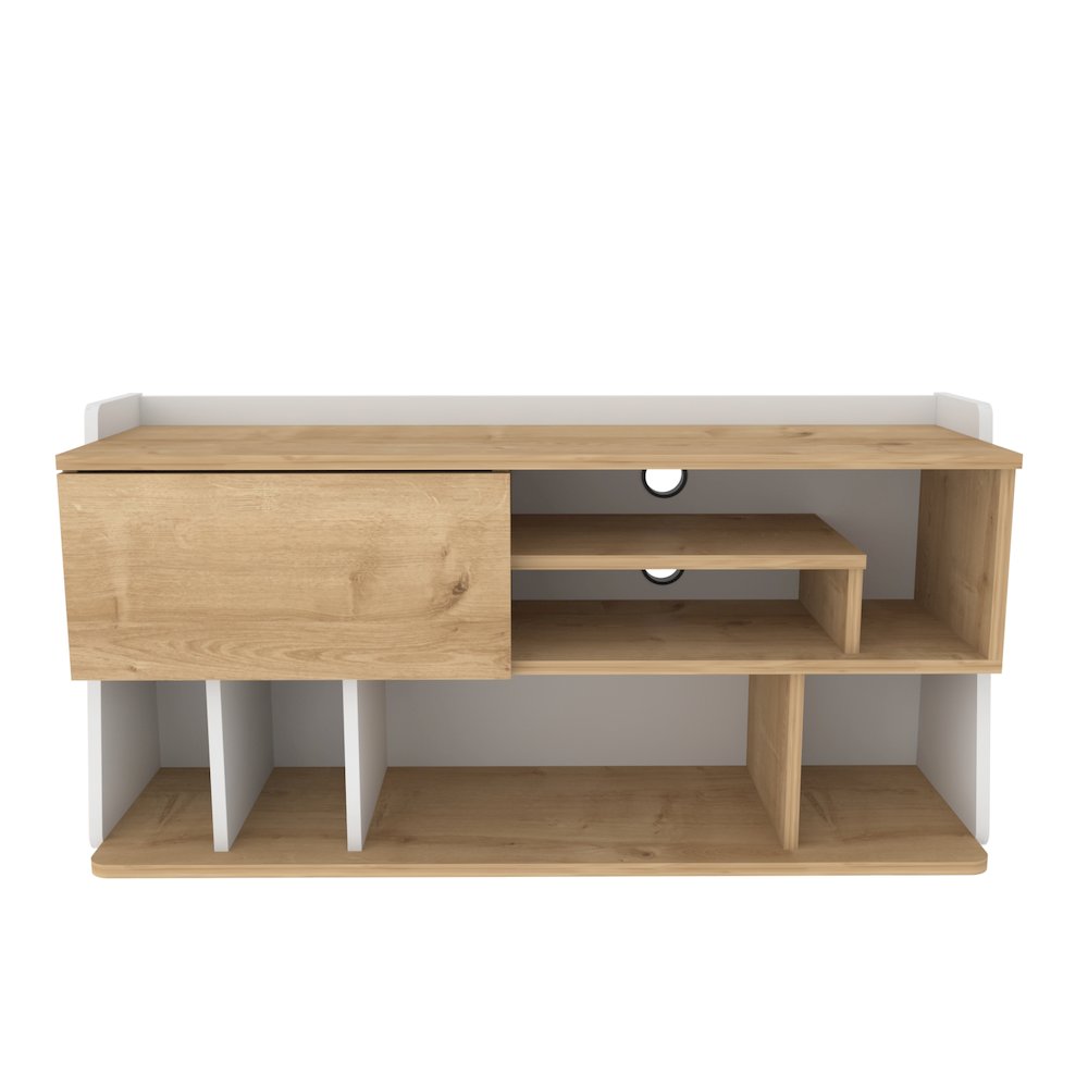 Raca Tv Stand Sapphire Oak White. Picture 2