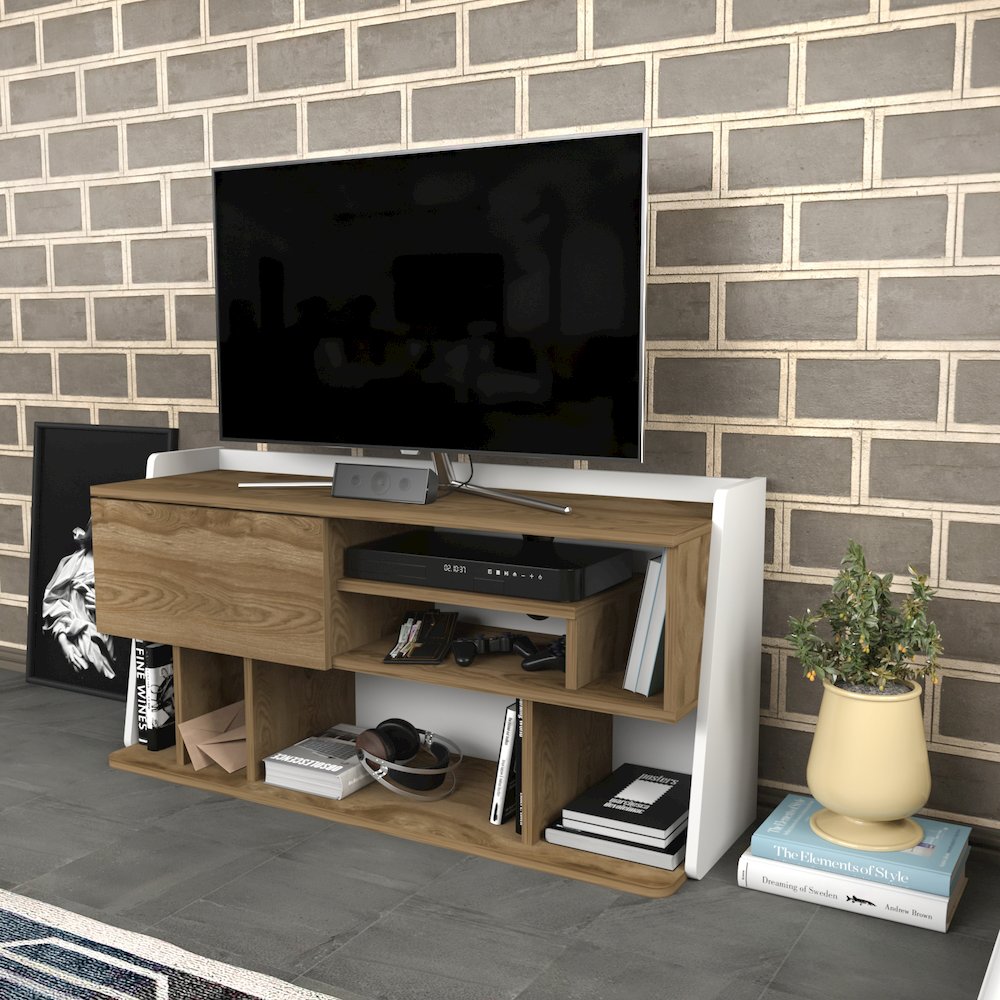 Raca Tv Stand Oud Oak White. Picture 3