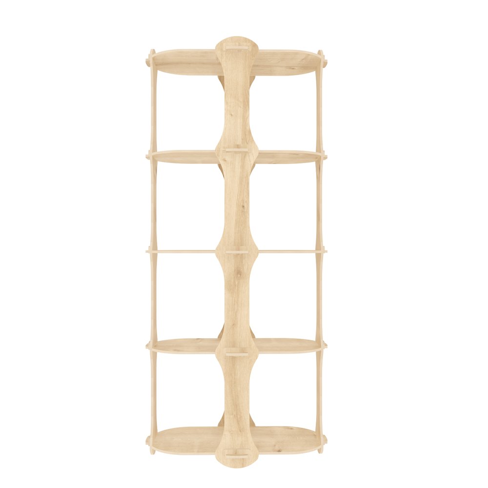 Ayzi Bookshelf Sapphire Oak. Picture 2