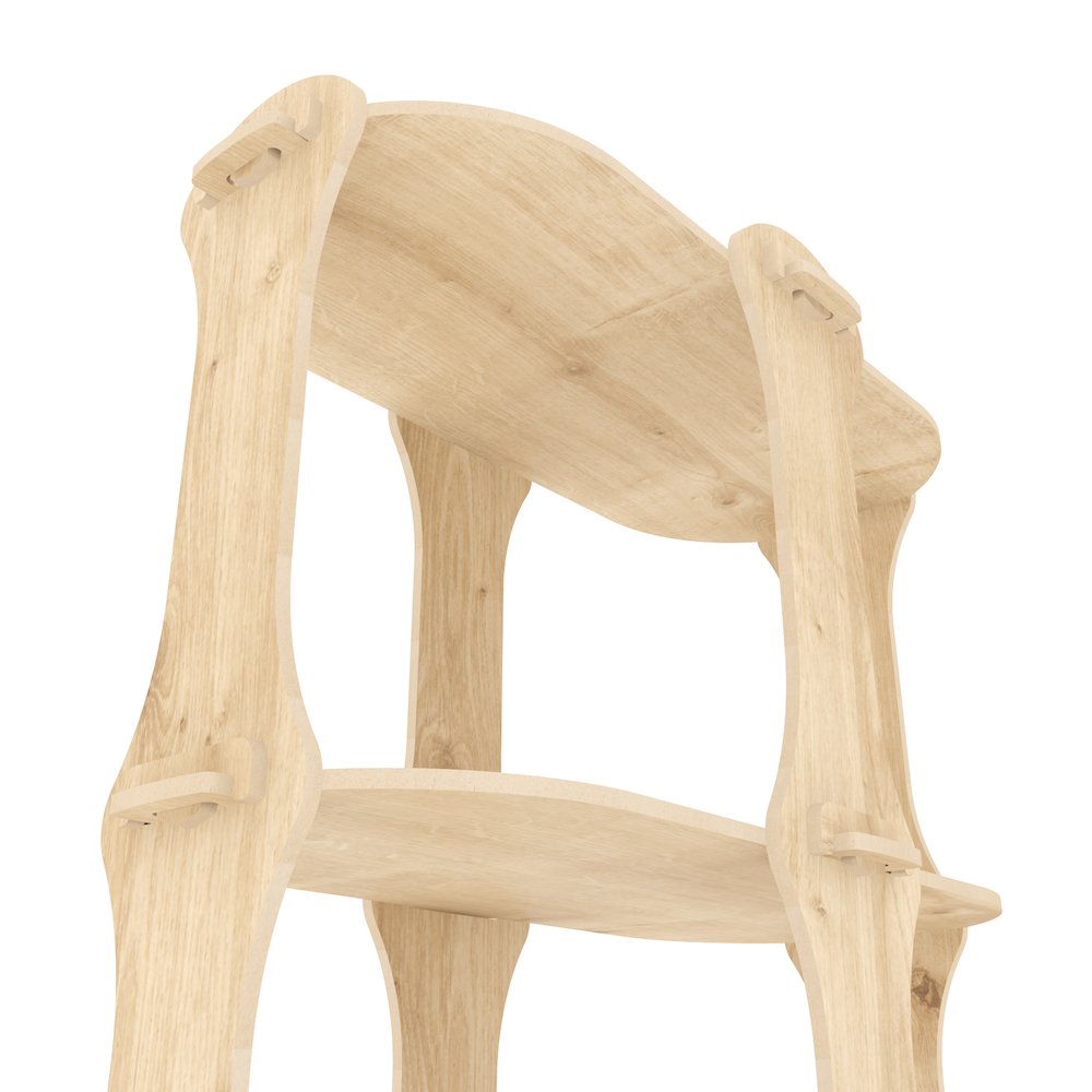 Ayzi Bookshelf Sapphire Oak. Picture 6