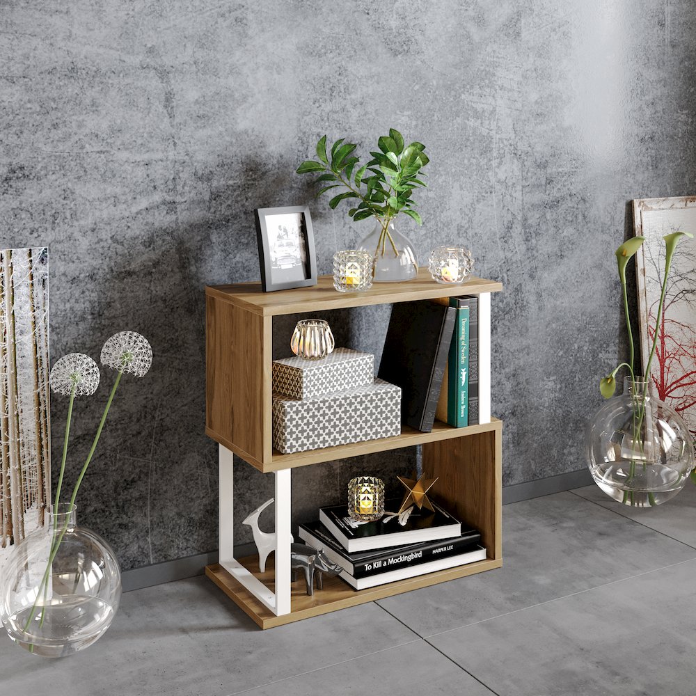 Lima Side Table-White&Oud Oak. Picture 4