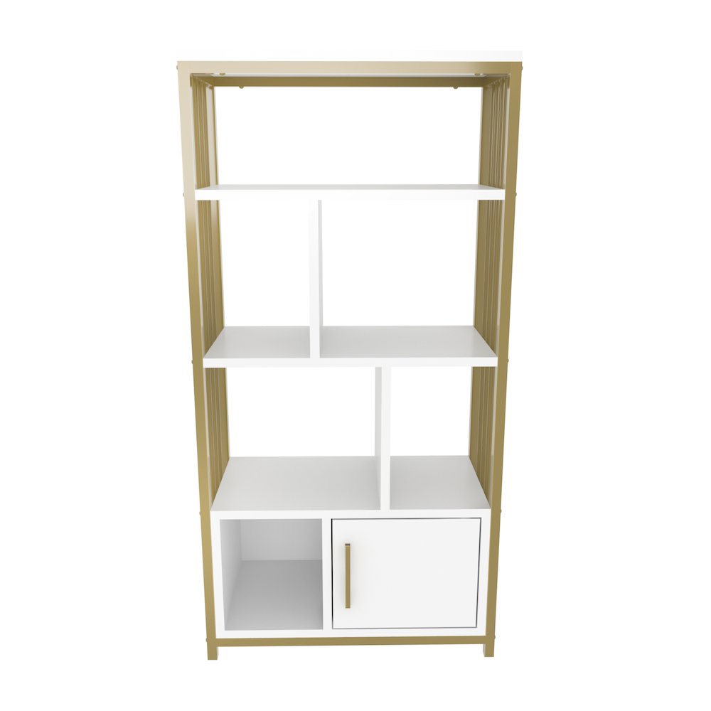 Valero Bookcase White Gold. Picture 2