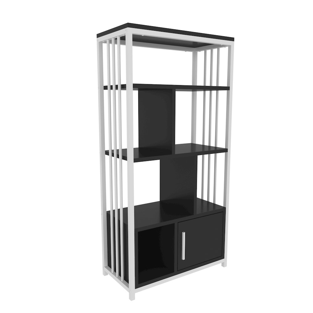 Valero Bookcase White Anthracite. Picture 2