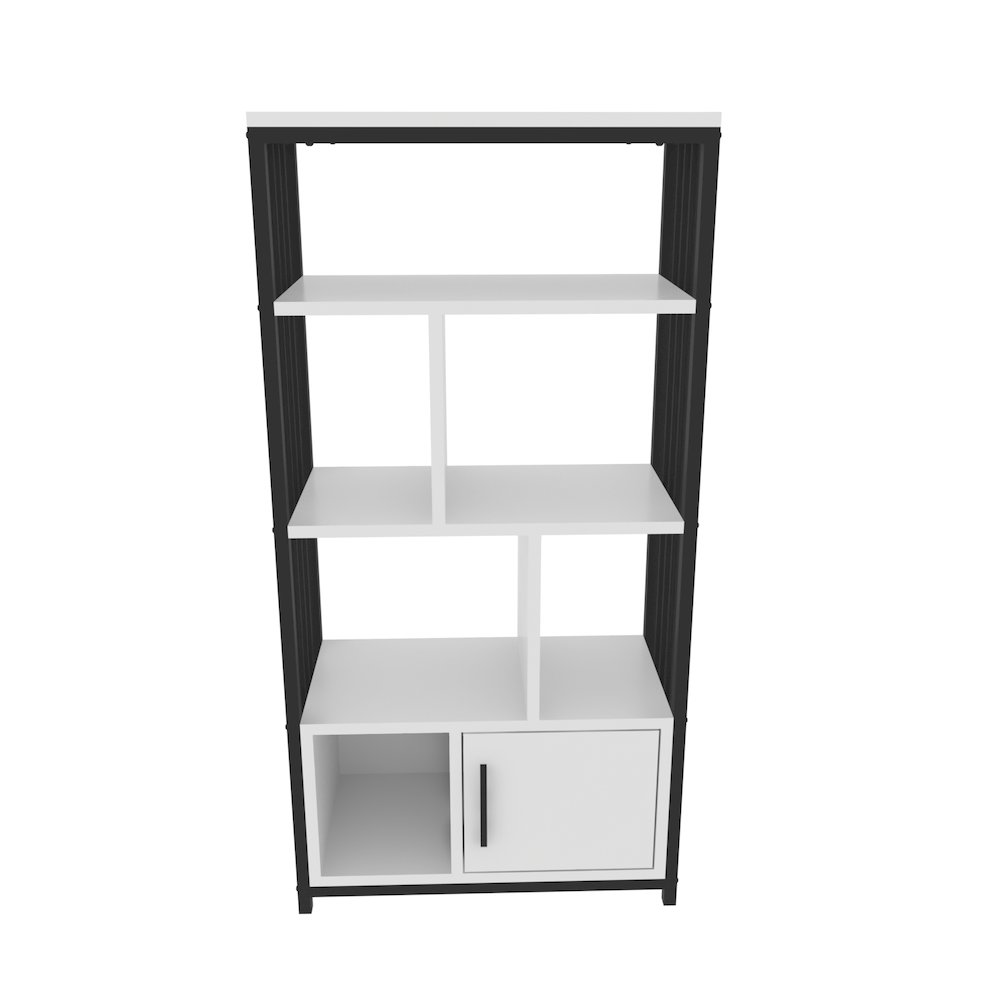 Valero Bookcase Black White. Picture 1
