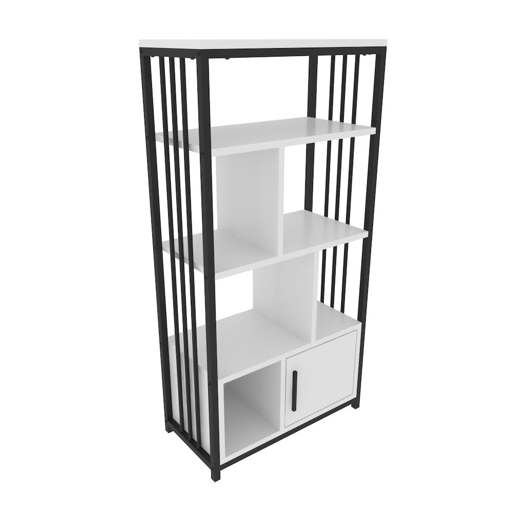 Valero Bookcase Black White. Picture 2