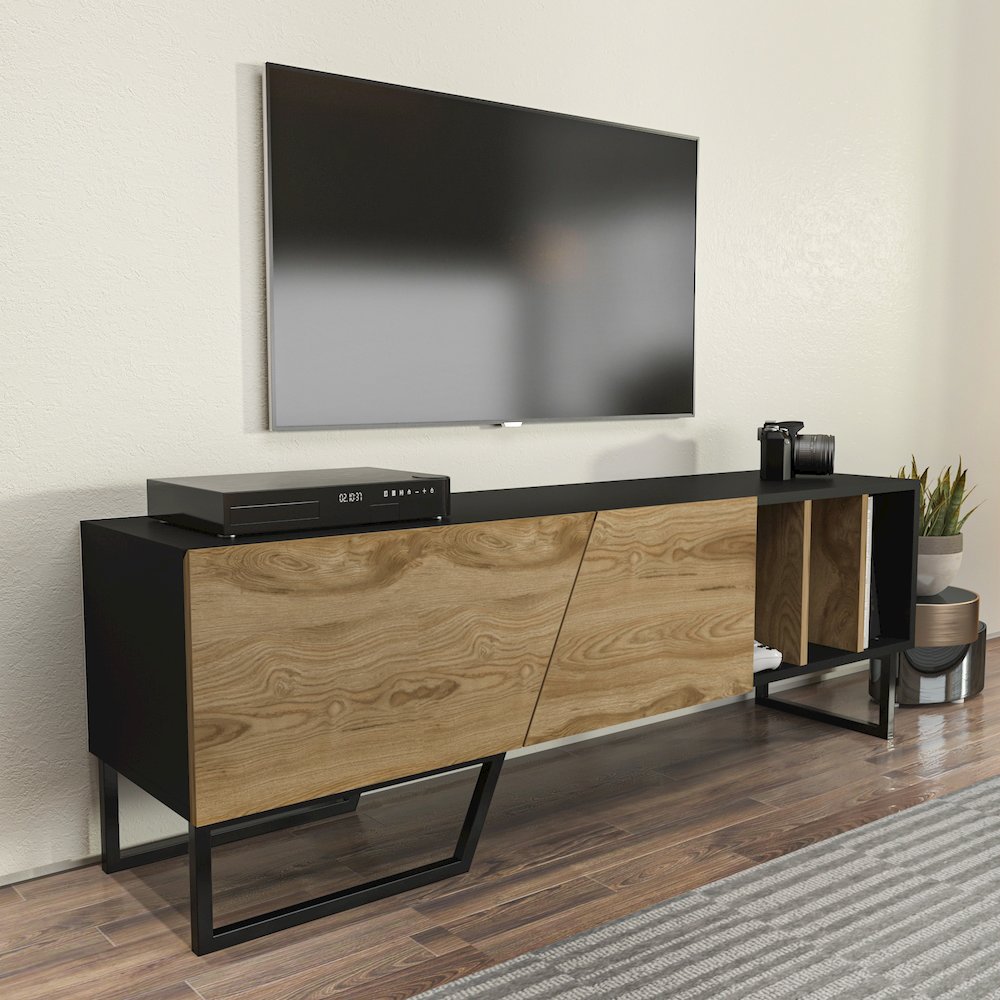 Linossa Tv Stand Black Ud Black. Picture 4