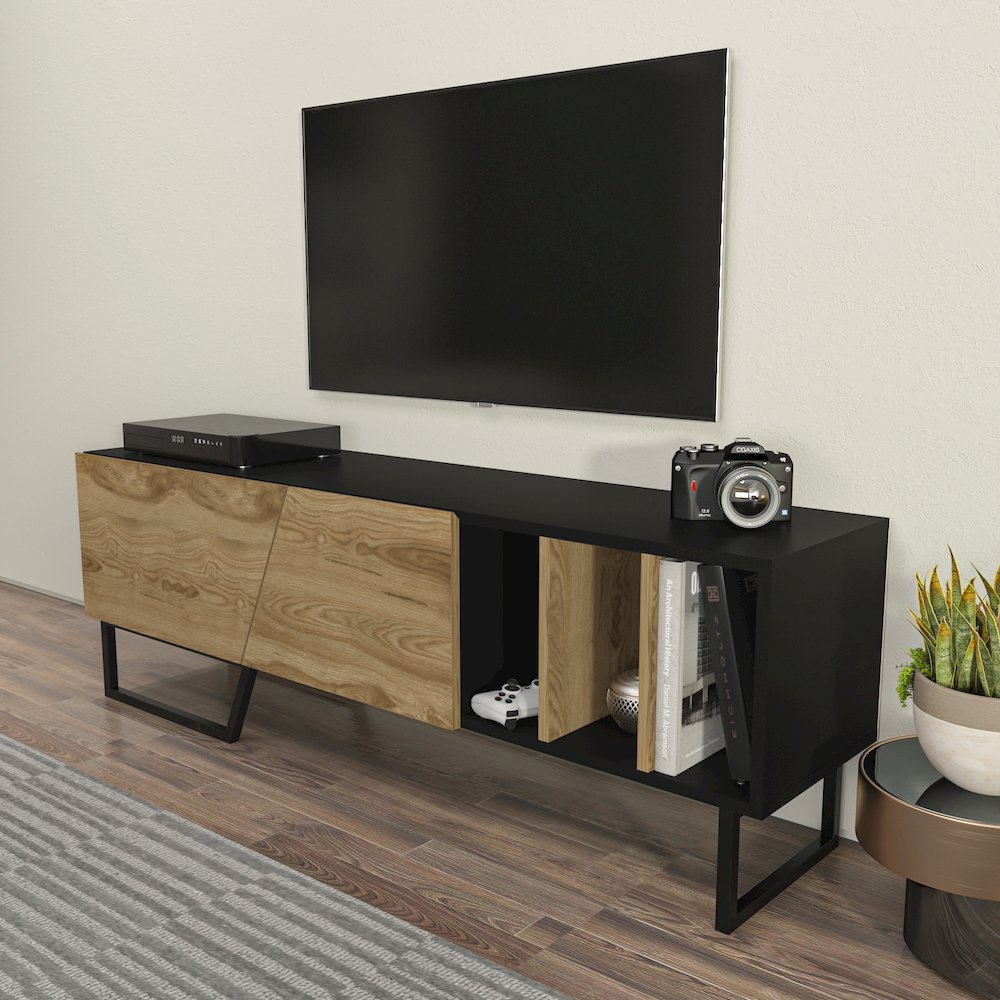 Linossa Tv Stand Black Ud Black. Picture 6