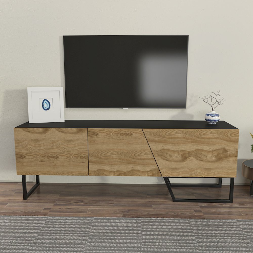 Parla Tv Stand Black Oud. Picture 4
