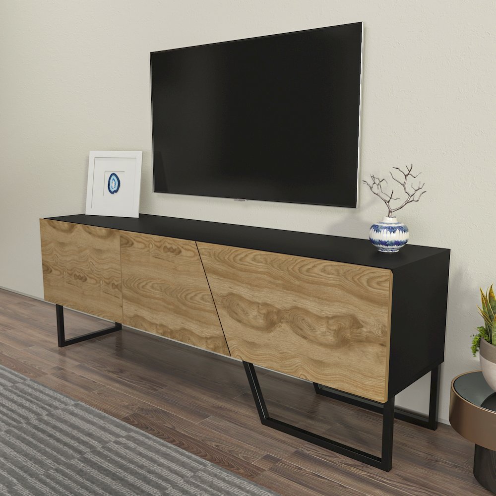 Parla Tv Stand Black Oud. Picture 5