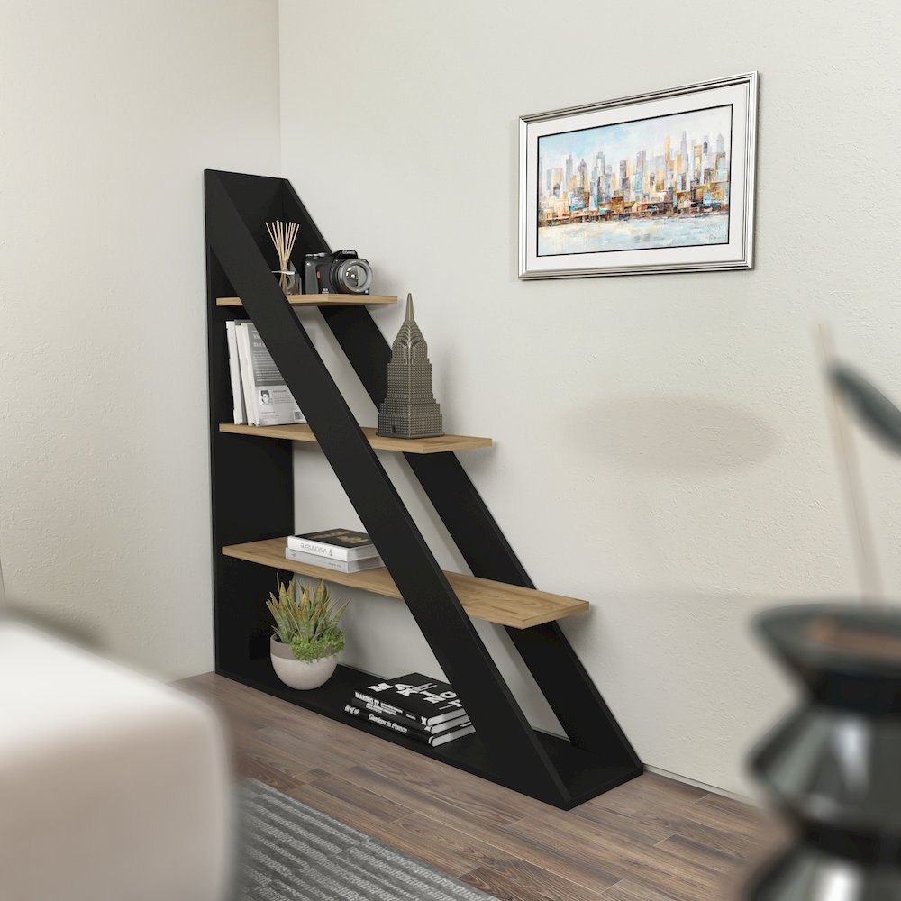 Pisagor Bookcase Black Ud. Picture 3