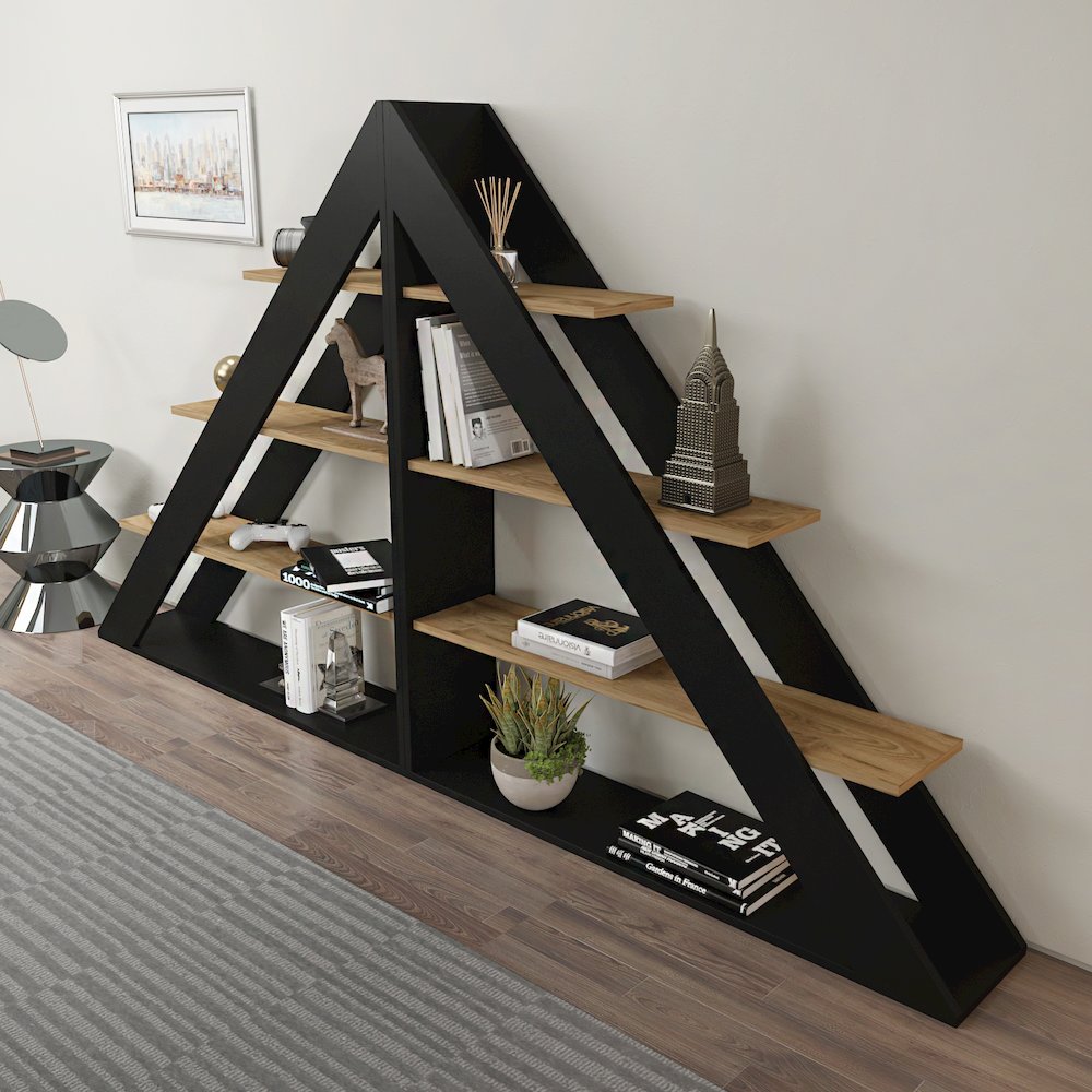 Pisagor Bookcase Black Ud. Picture 7