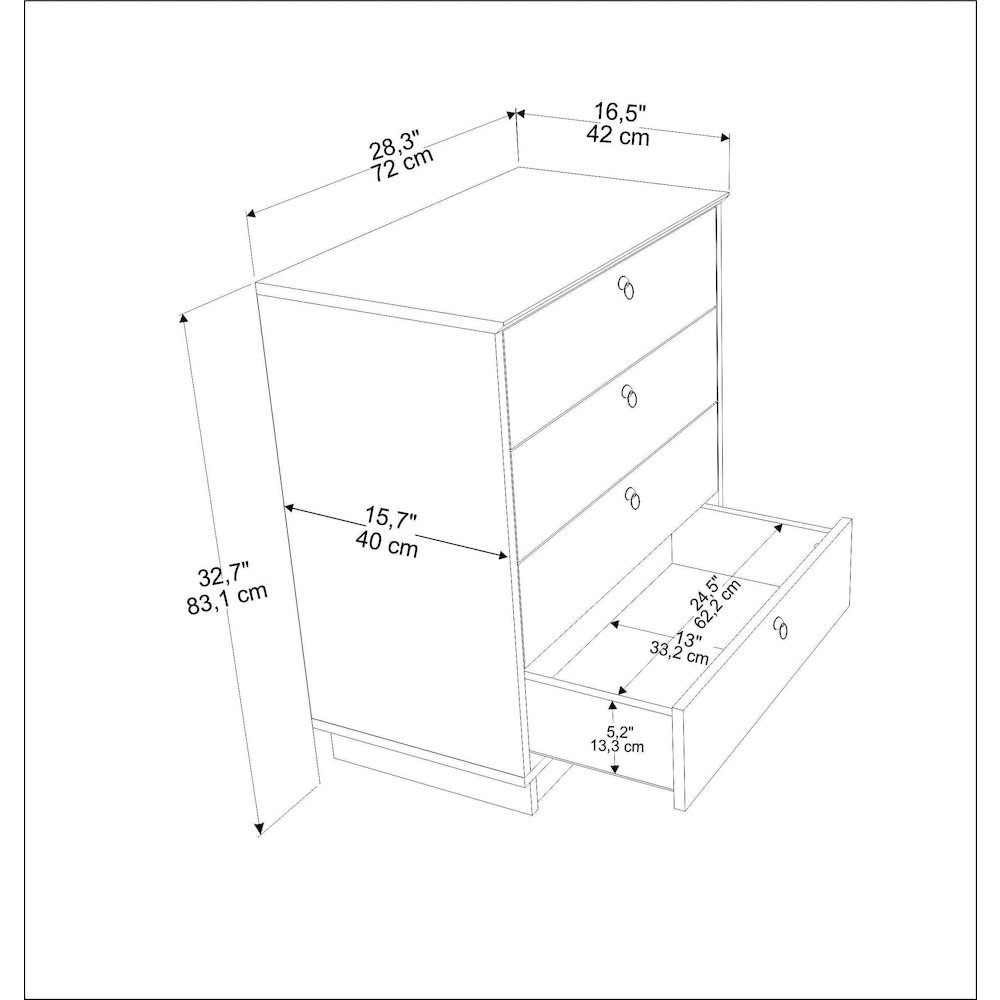 Sahra Dresser White Oud Oak. Picture 6