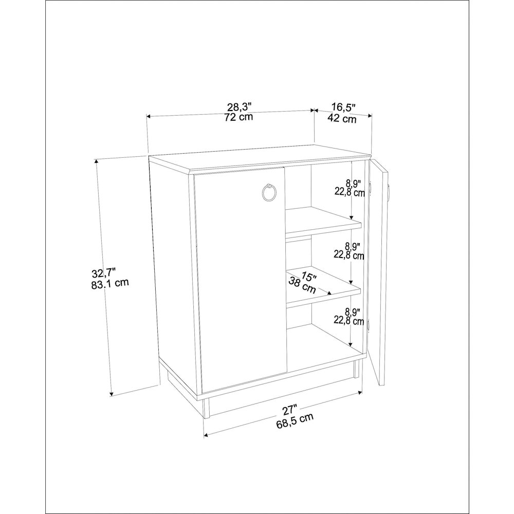 Nuanse Cabinet White Sapphire Oak. Picture 8