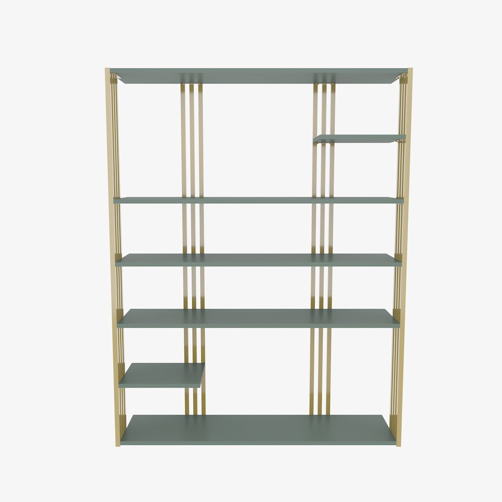 Jeni Bookcase Silva Gold. Picture 1