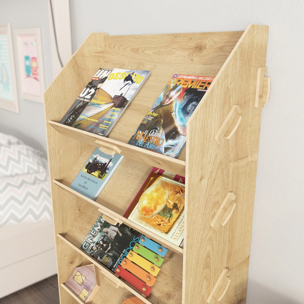 Aros Bookcase Sapphire Oak. Picture 5